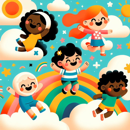 Whimsical Cloud Ride Paint By Color