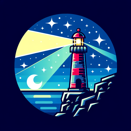 Lighthouse On A Starry Night Painting Diamond Kit
