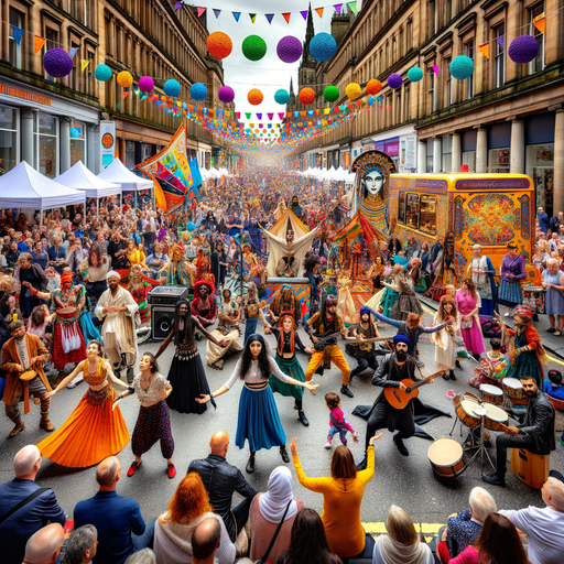 Glasgow's Merchant City Festival Painting By Diamonds Kit