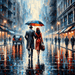 Rainy Day Stroll Paint By Color