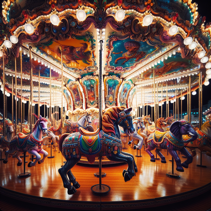 Whimsical Carousel Painting Diamond Kit