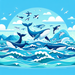 Whale Watching Wonder Paint By Diamond