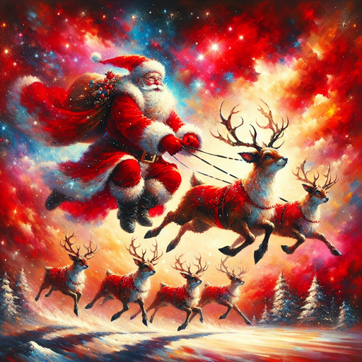 Santa’s Magical Journey Paint By Diamonds Kits