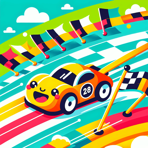 Dashing Little Race Car Painting By Diamonds Kit