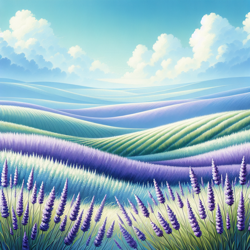 Serene Lavender Field Paint By Diamonds