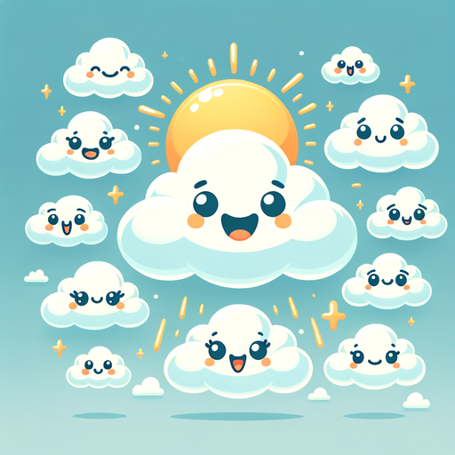 Silly Cloud Family Painting Diamond Kit