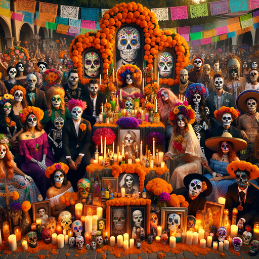 Day Of The Dead Festival Painting Diamond Kit