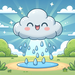 Gentle Rain Cloud Diamond Painting