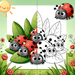 Charming Ladybug Family Paint By Diamonds Art