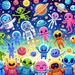 Friendly Space Explorers Paint By Diamonds