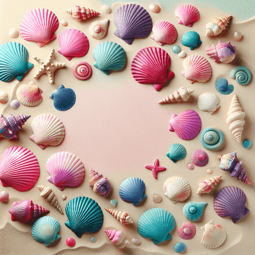 Whimsical Seashells Paint By Diamond