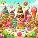 Whimsical Ice Cream Land Paint By Diamonds Art