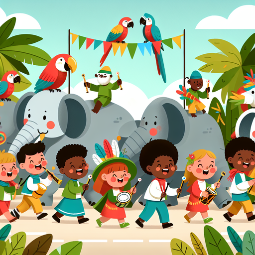 Wild Jungle Parade DIY Paint By Diamonds