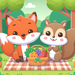 Picnic With Forest Friends Paint By Diamonds Art