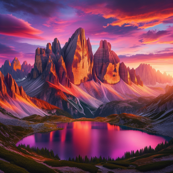 Magical Mountain Range Paint By Diamonds