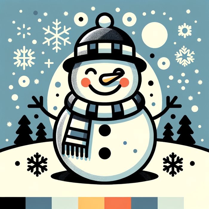 Cheery Snowman Painting By Diamonds Kit