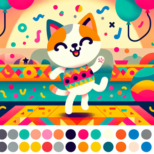 Funky Feline's Fabulous Fiesta Paint By Diamond