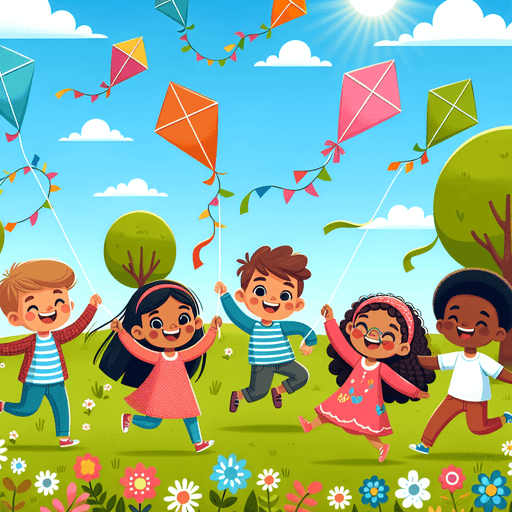 Fun With Kites Painting By Diamonds Kit