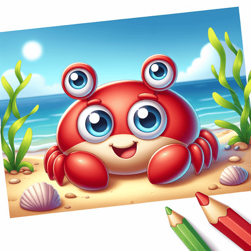 Bubbly Crab Painting By Diamonds Kit