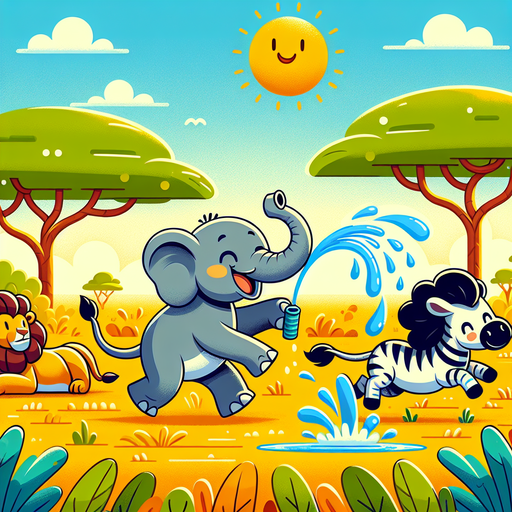 Sunny Safari Fun Paint By Color