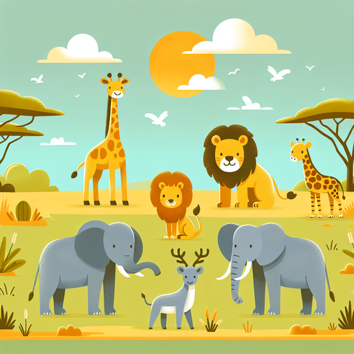 Sunny Safari Excursion Diamonded Painting Kits