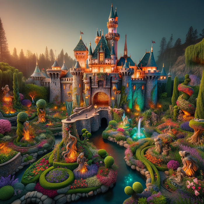 Enchanted Fairy Tale Castle 5D DIY Paint By Diamond Kit