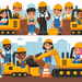 Construction Crew Heroes Painting By Diamonds Kit