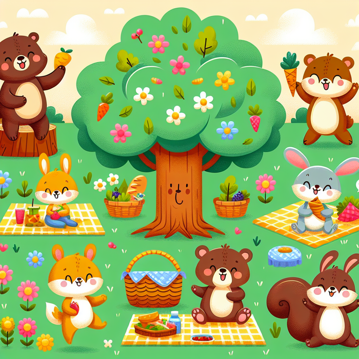 Sunny Day Picnic Party Paint By Diamond