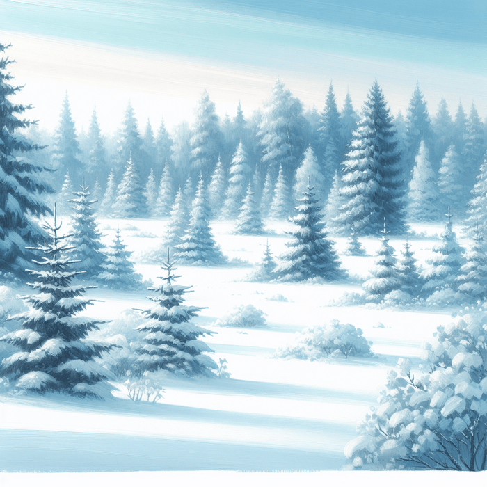 Nordic Winter Wilderness Painting Diamond Kit