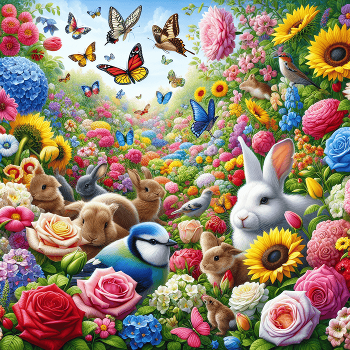 Enchanting Garden Maze Diamonded Painting Kits