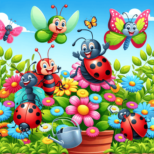 Charming Garden Bugs Painting By Diamonds Kit