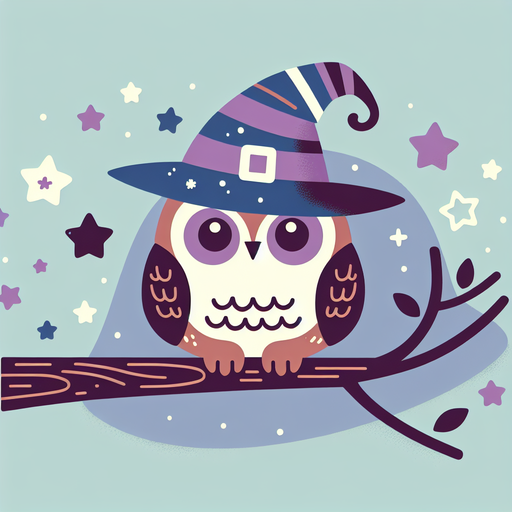 Whimsical Wizard Owl Painting Diamond Kit