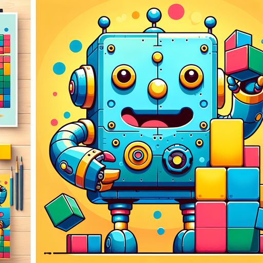 Whimsical Robot Diamond Painting