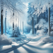 Winter Wonderland Trails Painting By Diamonds Kit