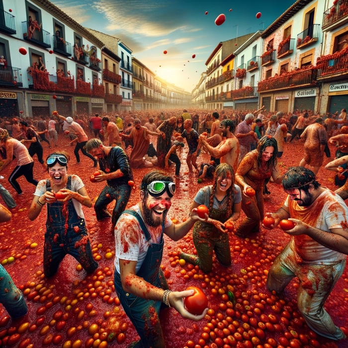 La Tomatina - Buñol, Spain Painting By Diamonds Kit