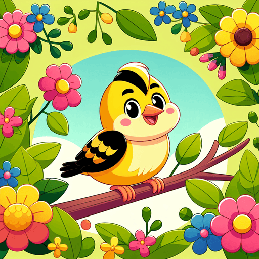 Cheery Goldfinch Paint By Color