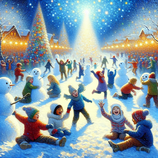 Cheerful Winter Scene DIY Paint By Diamonds