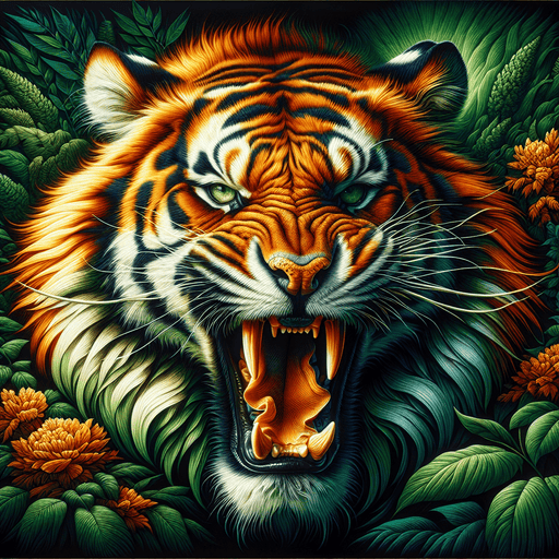 Majestic Tiger Roar Paint By Diamonds