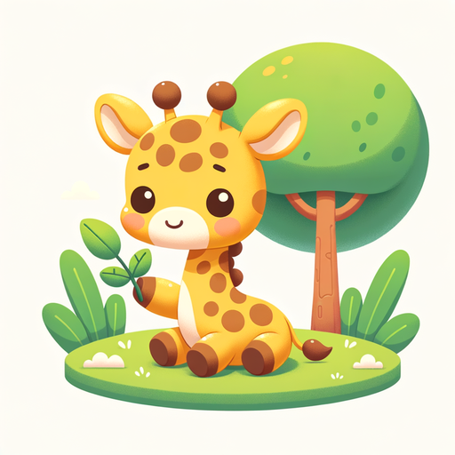 Sweet Giraffe Paint By Color