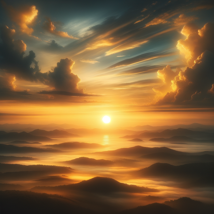 Golden Sunrise Horizon Paint By Diamonds Art