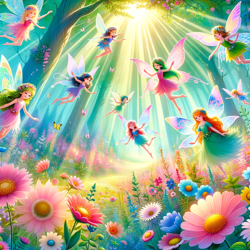 Enchanting Woodland Fairies Paint By Diamonds Art