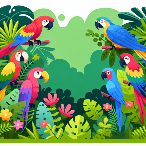 Tropical Parrot Rainforest Fiesta DIY Paint By Diamonds