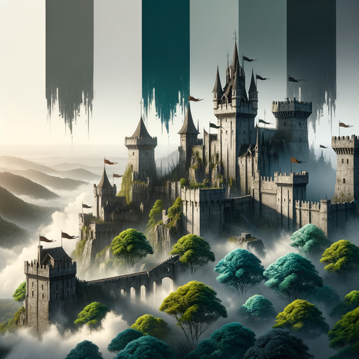 Medieval Castle Adventure Paint By Color