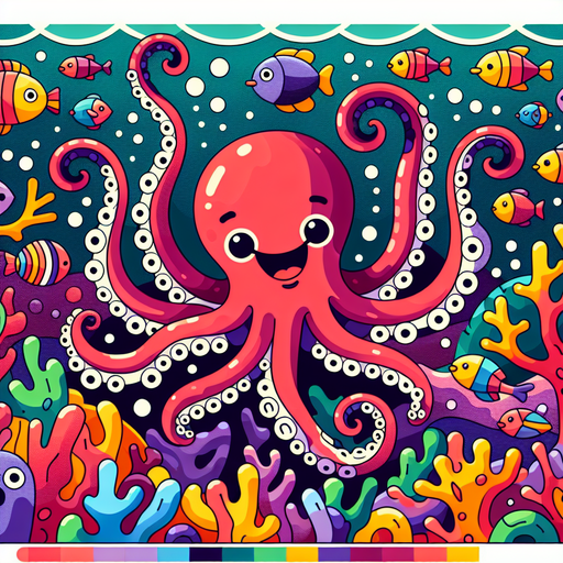 Jolly Octopus Dance Party Paint By Color