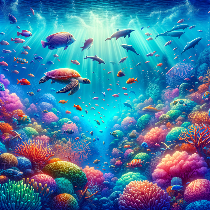 Charming Underwater World 5D DIY Paint By Diamond Kit