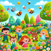 Playful Garden Friends Paint By Diamonds