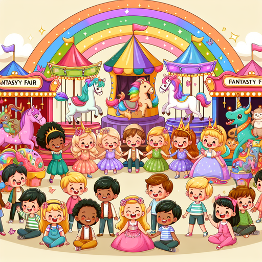 Rainbow Fantasy Fair Paint By Diamond