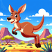 Lively Kangaroo Diamond Painting