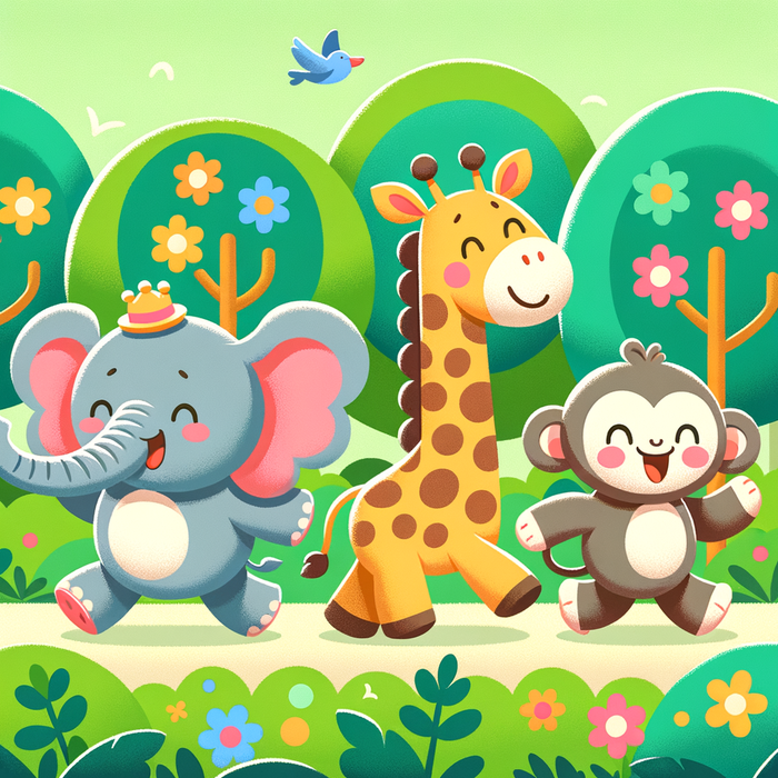 Jolly Jungle Parade Painting Diamond Kit