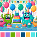 Joyful Monster Party DIY Paint By Diamonds